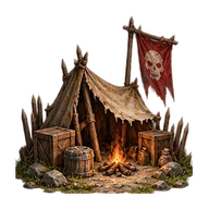 Illustrated frontier camp